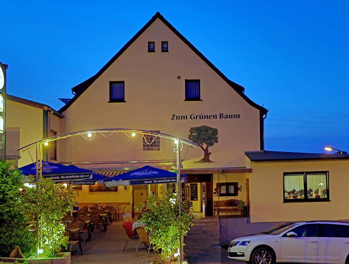 Restaurant Grüner Baum Otel Leidersbach Dış mekan fotoğraf